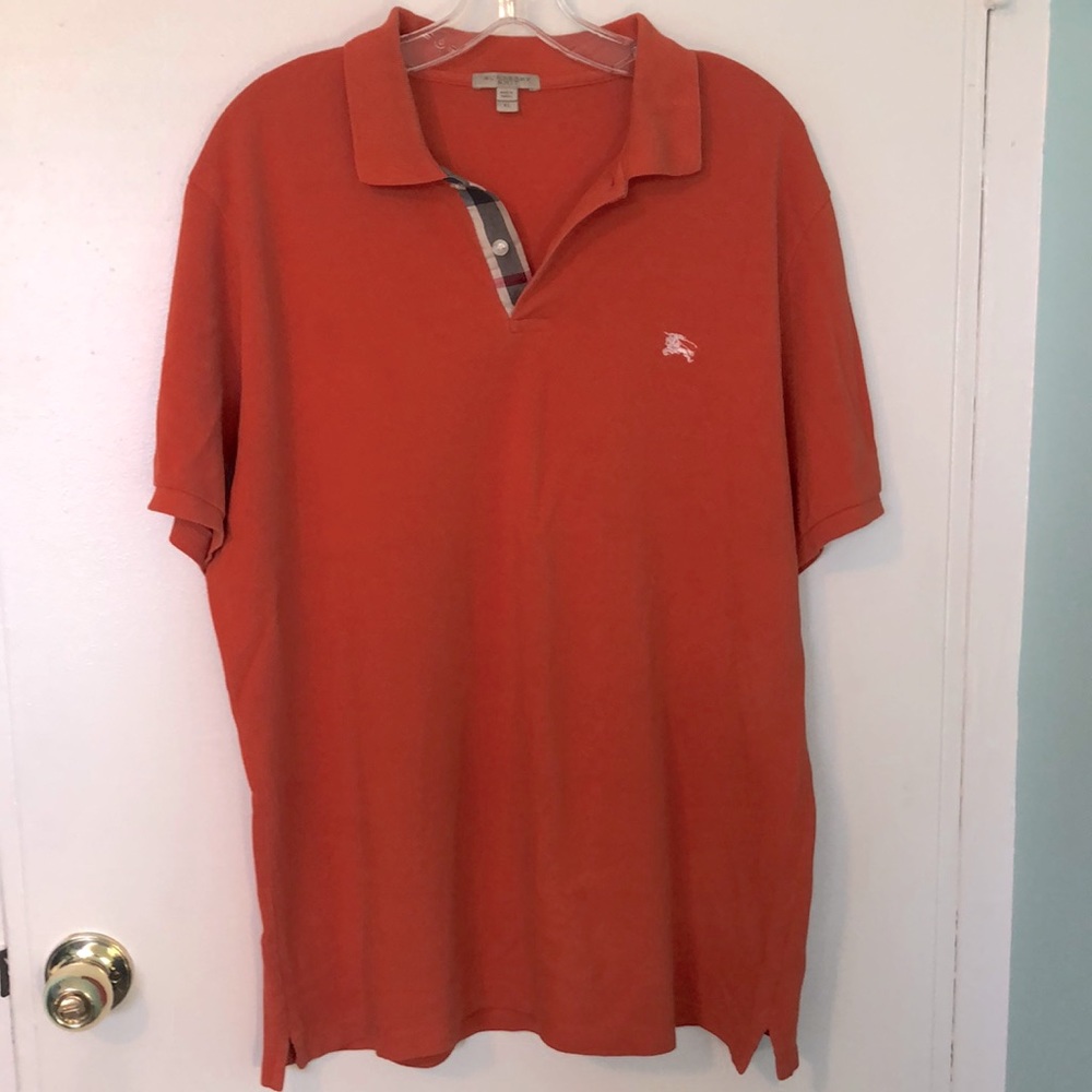 Burberry Brit Men's Burnt Orange Polo Shirt. XL
